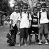 Children in Hukurila Village, Ambon, Indonesia.